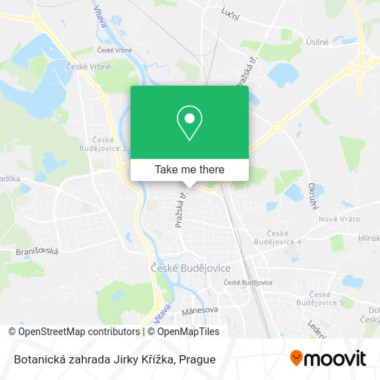 Карта Botanická zahrada Jirky Křížka