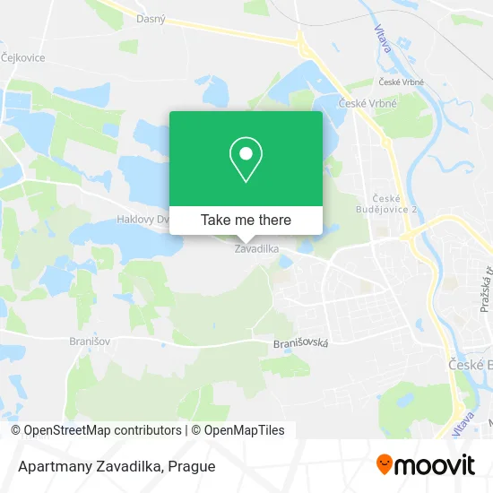 Карта Apartmany Zavadilka