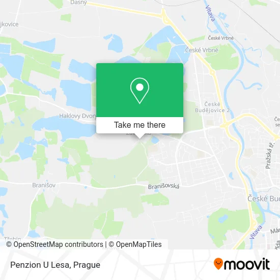 Карта Penzion U Lesa