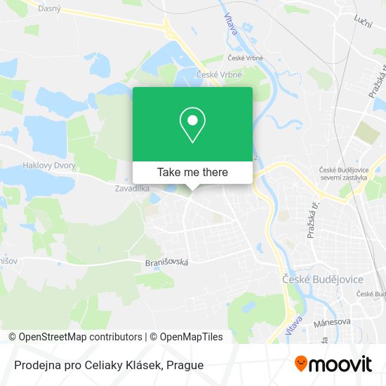Карта Prodejna pro Celiaky Klásek