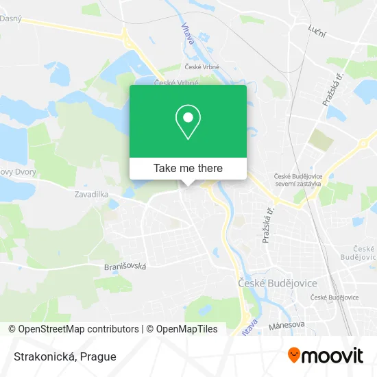 Карта Strakonická