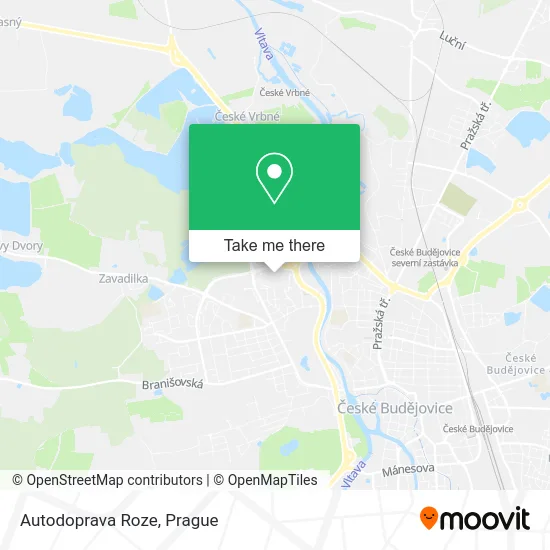 Карта Autodoprava Roze