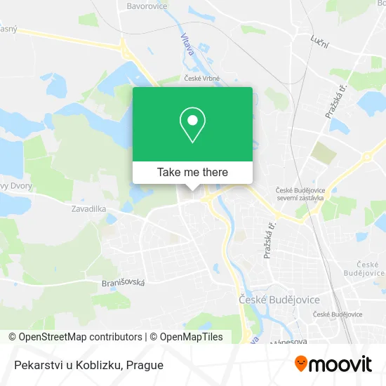 Карта Pekarstvi u Koblizku