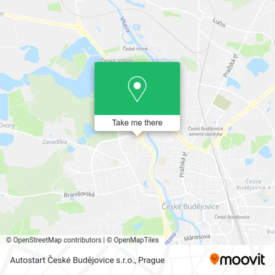 Карта Autostart České Budějovice s.r.o.