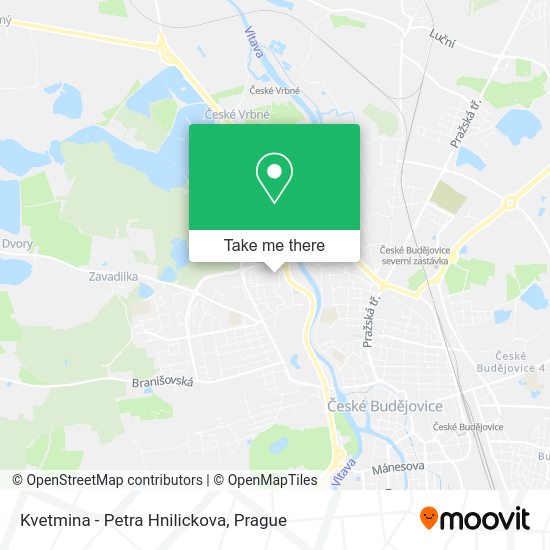 Kvetmina - Petra Hnilickova map
