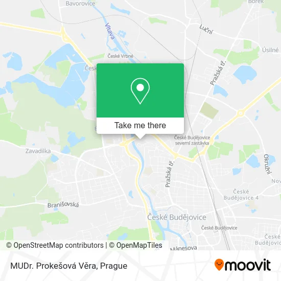 Карта MUDr. Prokešová Věra