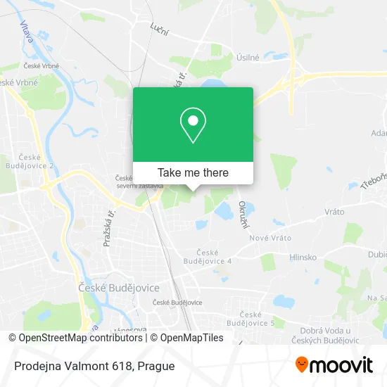 Карта Prodejna Valmont 618