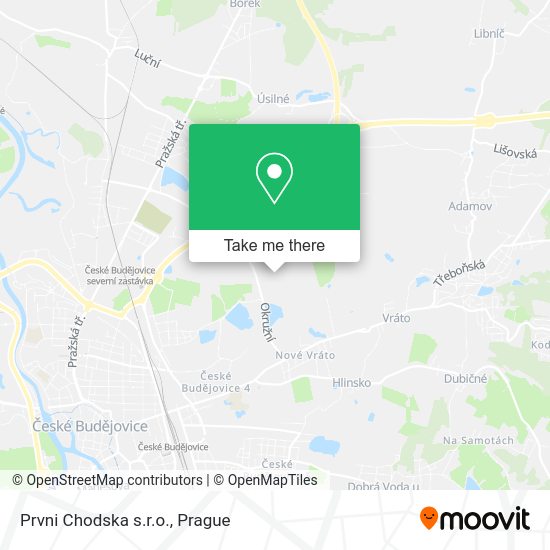 Карта Prvni Chodska s.r.o.