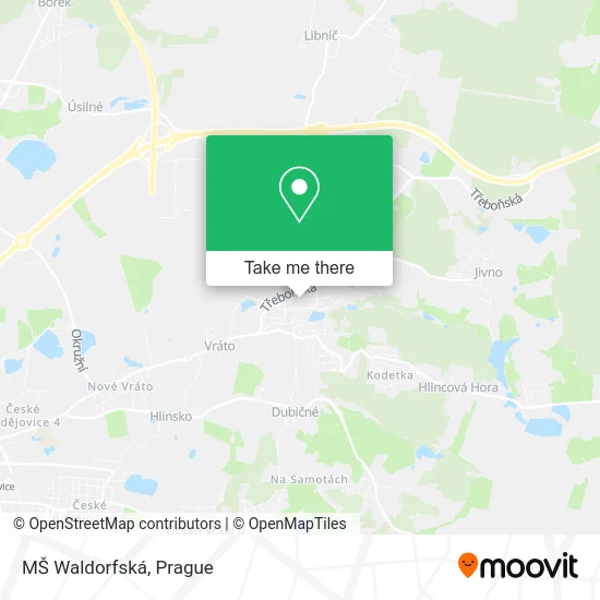 MŠ Waldorfská map