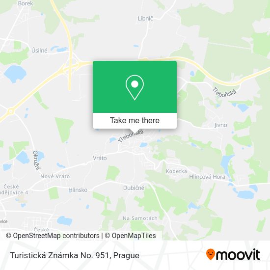 Карта Turistická Známka No. 951