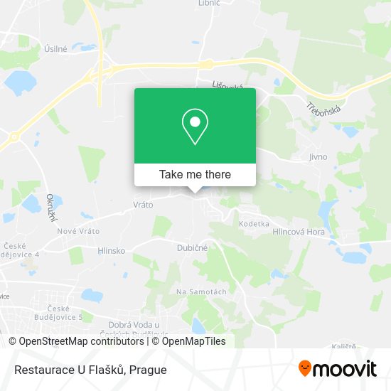 Карта Restaurace U Flašků