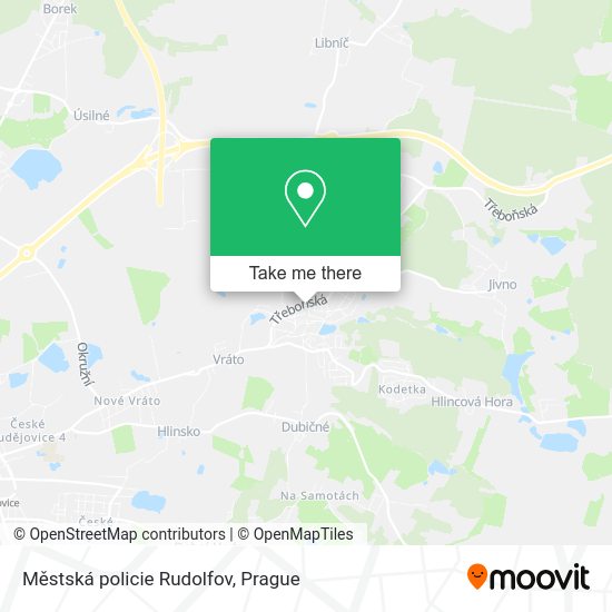 Карта Městská policie Rudolfov