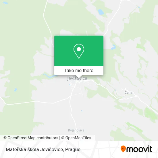 Карта Mateřská škola Jevišovice