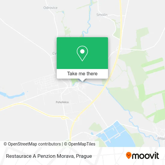 Карта Restaurace A Penzion Morava