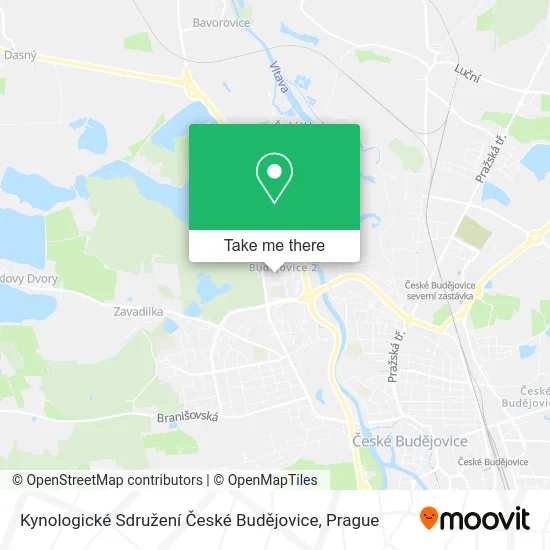 Kynologické Sdružení České Budějovice map