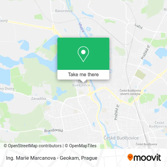 Ing. Marie Marcanova - Geokam map
