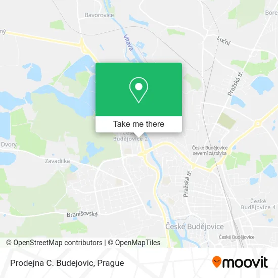 Карта Prodejna C. Budejovic