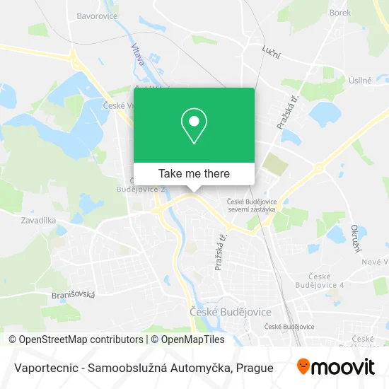 Карта Vaportecnic - Samoobslužná Automyčka