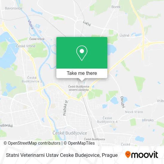 Карта Statni Veterinarni Ustav Ceske Budejovice