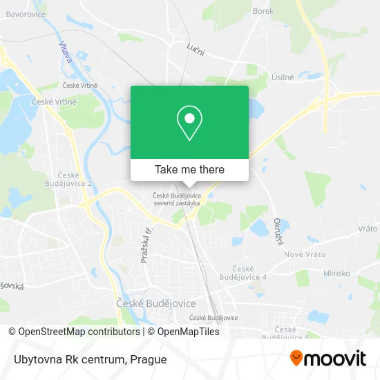 Карта Ubytovna Rk centrum