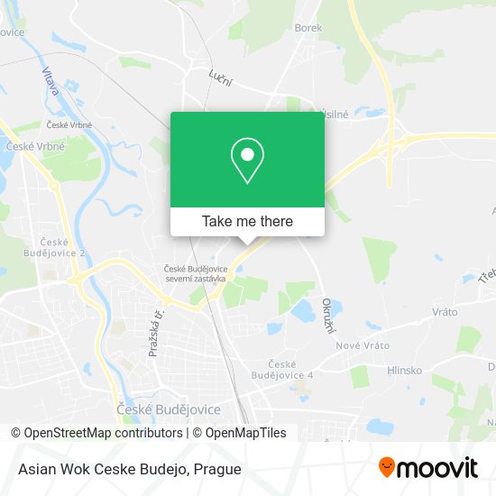 Asian Wok Ceske Budejo map