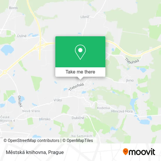 Карта Městská knihovna