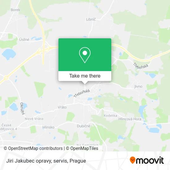 Карта Jiri Jakubec opravy, servis
