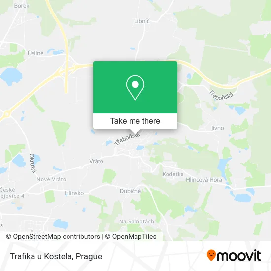 Карта Trafika u Kostela