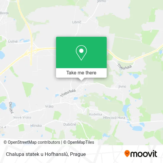 Карта Chalupa statek u Hofhanslů