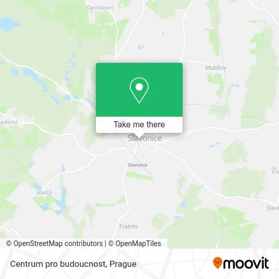 Карта Centrum pro budoucnost