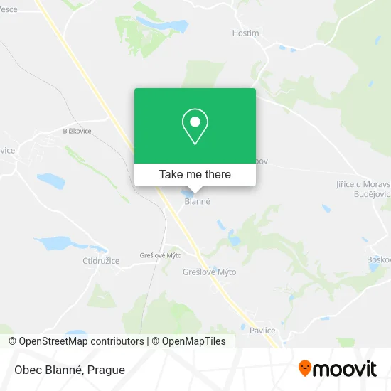 Карта Obec Blanné