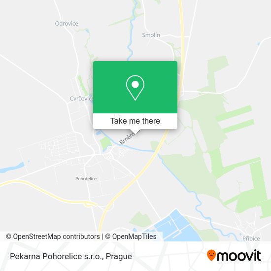 Карта Pekarna Pohorelice s.r.o.