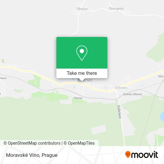 Moravské Víno map