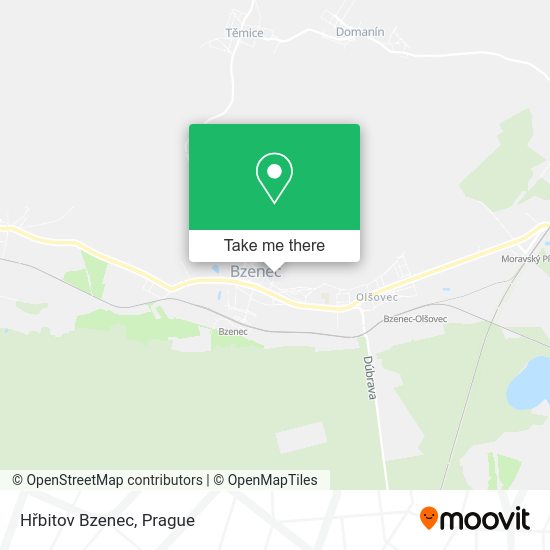 Карта Hřbitov Bzenec