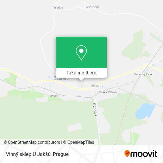 Vinný sklep U Jakšů map
