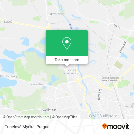 Карта Tunelová Myčka