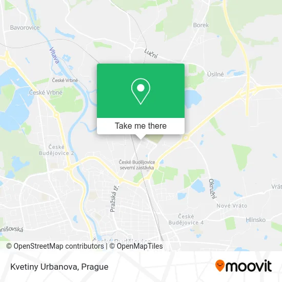 Карта Kvetiny Urbanova