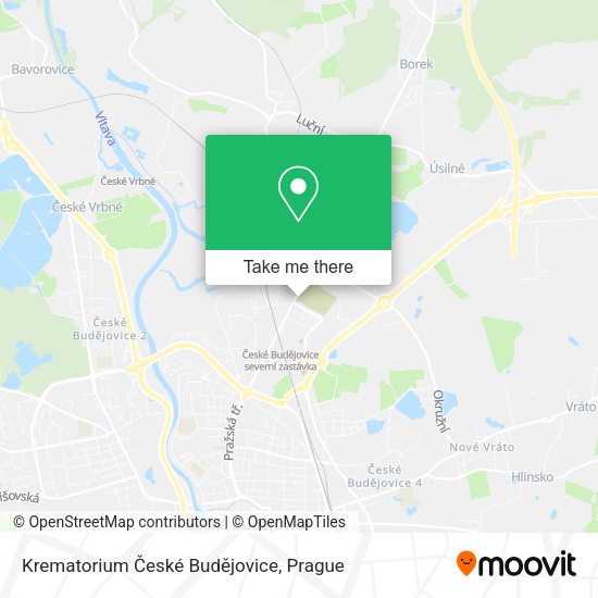 Krematorium České Budějovice map