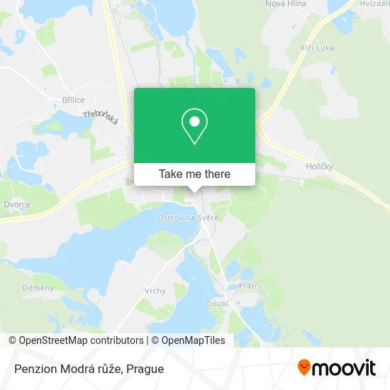 Карта Penzion Modrá růže
