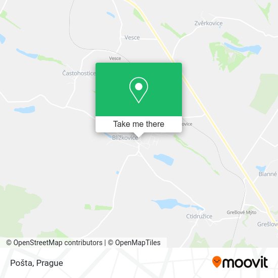 Карта Pošta