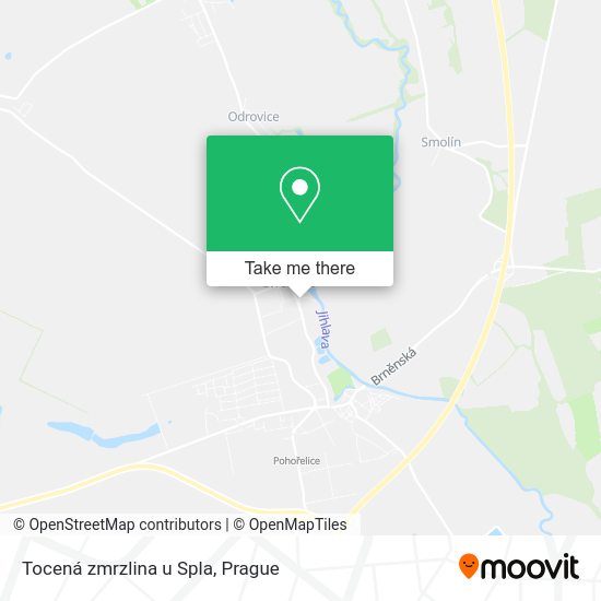 Карта Tocená zmrzlina u Spla