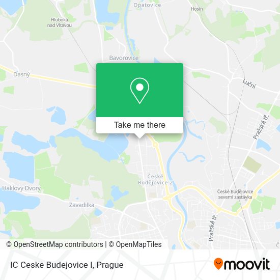 Карта IC Ceske Budejovice I