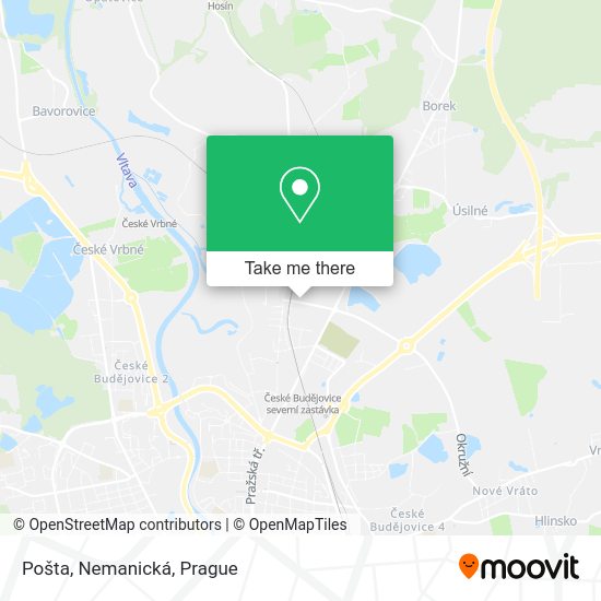 Карта Pošta, Nemanická