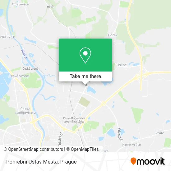 Карта Pohrebni Ustav Mesta