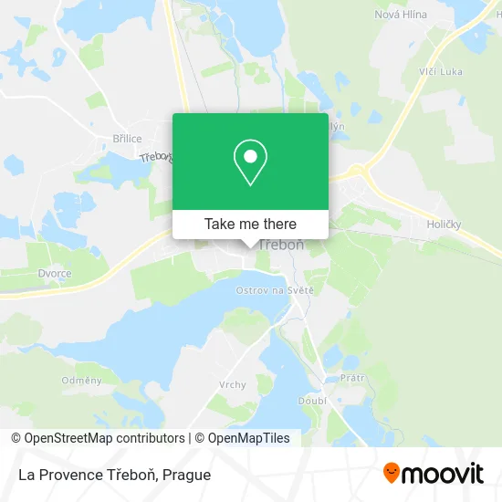 La Provence Třeboň map