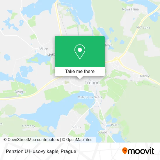 Карта Penzion U Husovy kaple