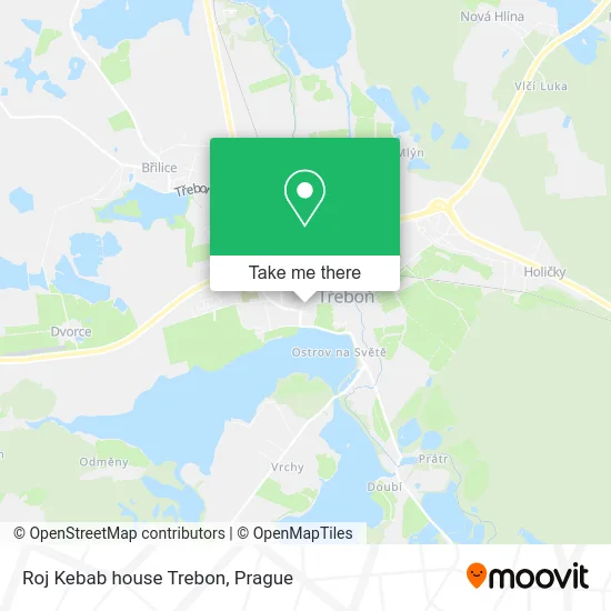 Roj Kebab house Trebon map