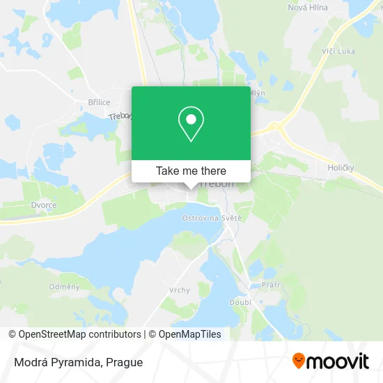 Modrá Pyramida map