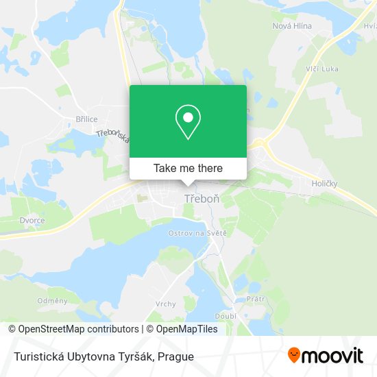 Карта Turistická Ubytovna Tyršák
