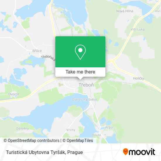 Карта Turistická Ubytovna Tyršák